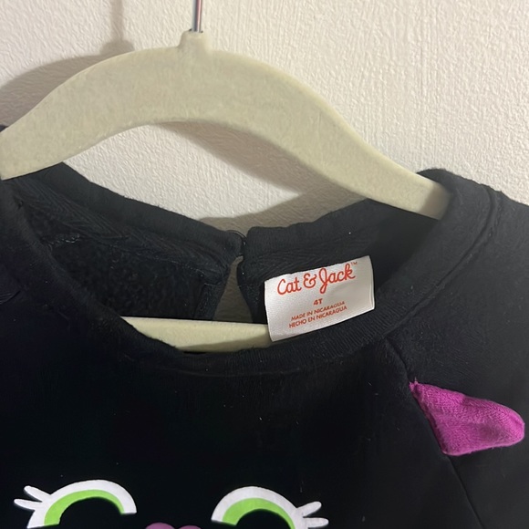 Halloween cat sweatshirt size 4t - Picture 3 of 5